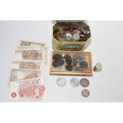 166 - Collection of coinage including assorted pre 1947 three pence's, 1900/ 1894/ 1889 Victorian crowns, ... 