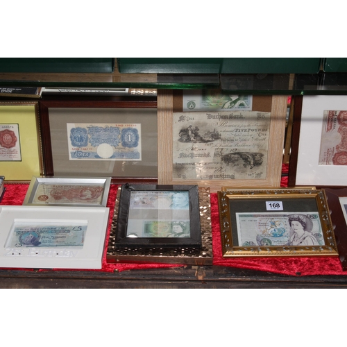 168 - A good collection of worldwide banknotes, majority being British inc 1920s One Pound George V signed... 