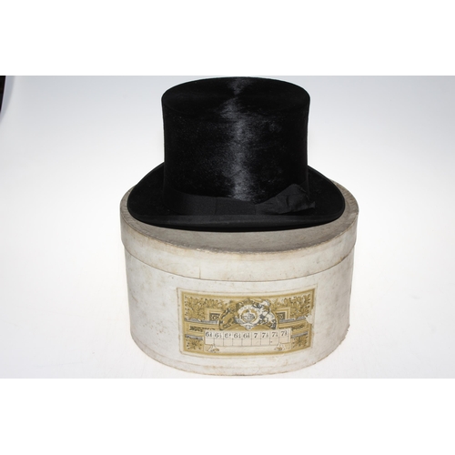 192 - London top hat with box.