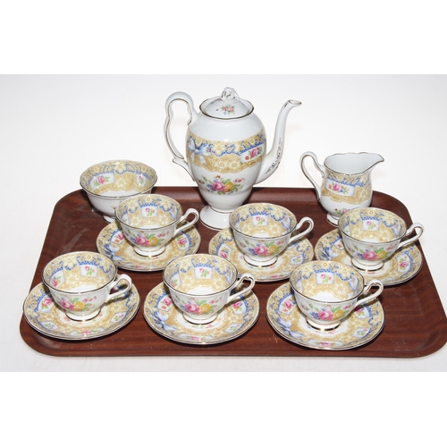 2 - Royal Albert 'Valentine' fifteen piece coffee service.