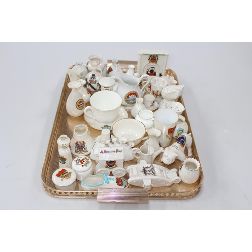 10 - Collection of crested china, over forty pieces.