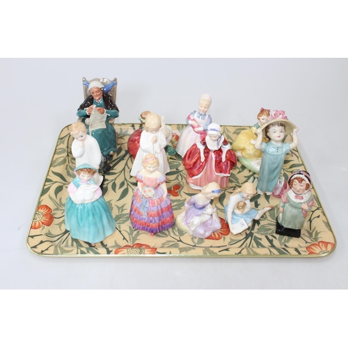 14 - Collection of thirteen Royal Doulton small figures.