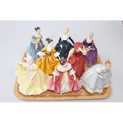 8 - Collection of eight Royal Doulton lady figures.