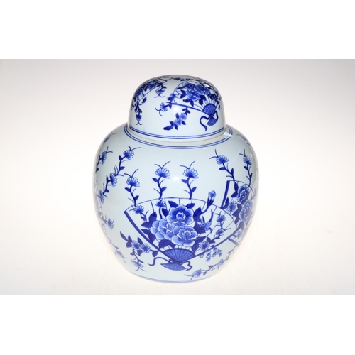 178 - Large Chinese blue and white ginger jar.