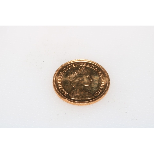 191 - Gold half sovereign, 1982.