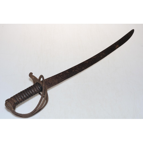 281 - Iron hilted Naval cutlass.