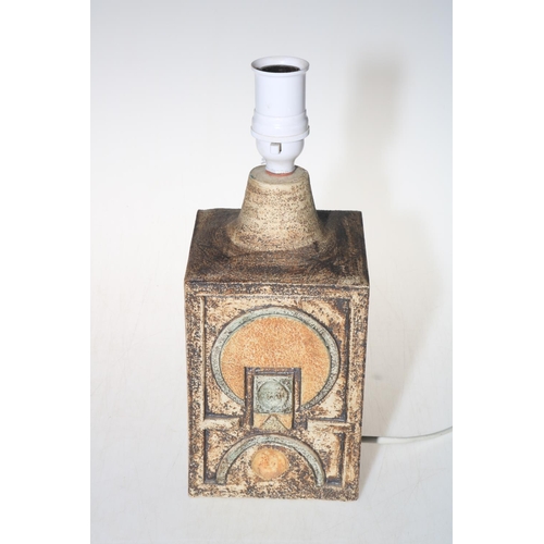 284 - Troika table lamp by Ann Jones, circa 1970's, 22.5cm to top of pottery.