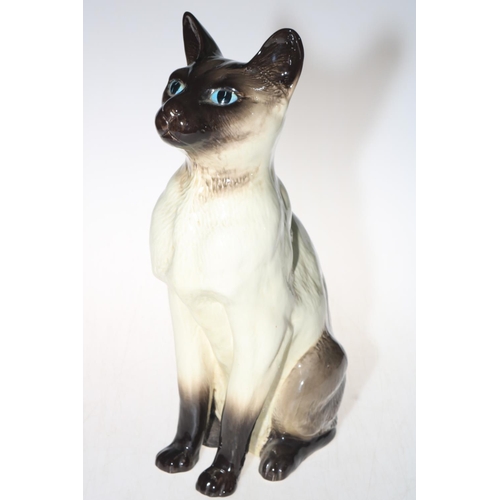 286 - Large Beswick Siamese cat, number 2139, 35cm.