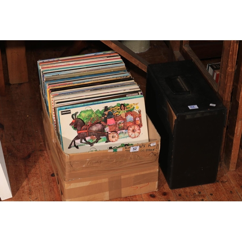 52 - Collection of pop and rock LP records.