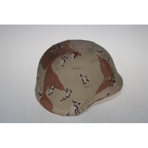 126 - Desert Storm helmet marked PASGT HELMET DLA100-87C-4120, size medium.