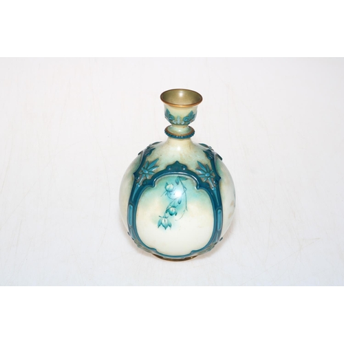 299 - Hadley's Worcester faience vase, 14.5cm.