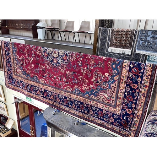 355 - Fine early 20th Century Persian Khorasan carpet, 3.83 by 2.93.