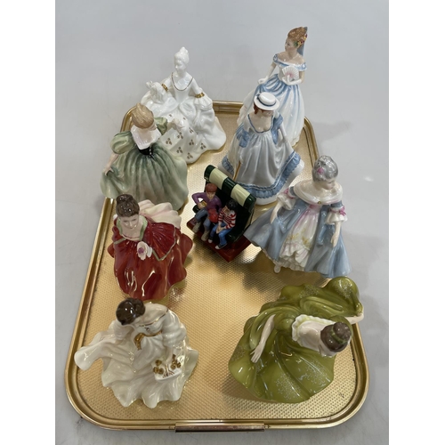 11 - Collection of eight Royal Doulton ladies, and Harry Potter Friendship Begins (9).