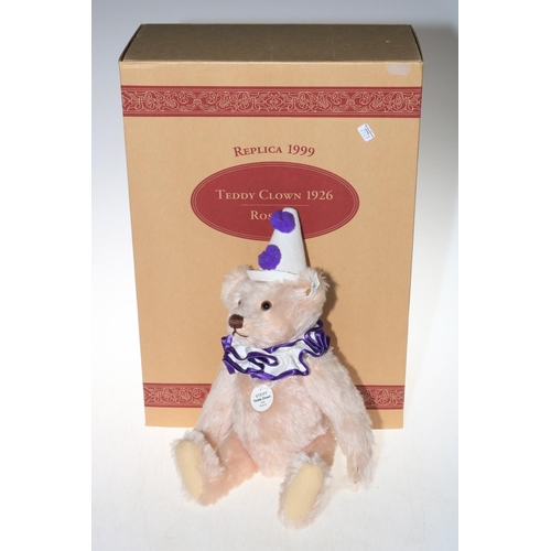 130 - Steiff limited edition teddy clown 1926 replica with box.