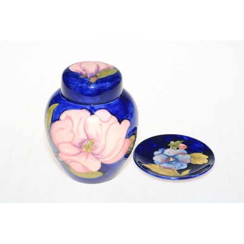 269 - Moorcroft ginger jar and shallow dish (2).