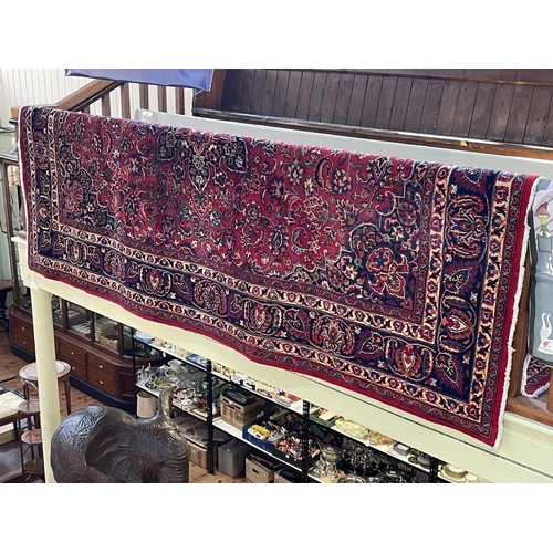 307 - Hand knotted Persian Mashad carpet 3.50 by 2.46.