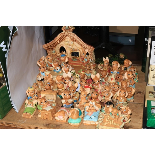 38 - Collection of Pendelfin including nursery, approximately 50 pieces.