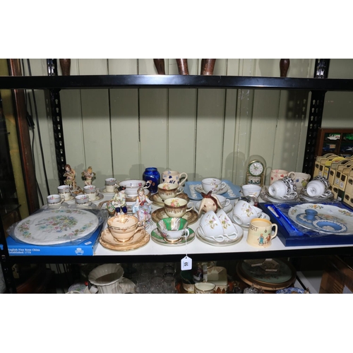 59 - Collection of decorative porcelain, Continental figurines, Jasperware, etc.