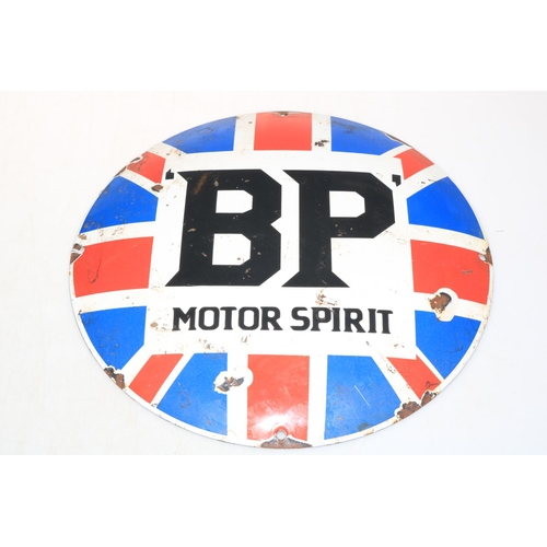 163 - BP Motor Spirit advert sign.