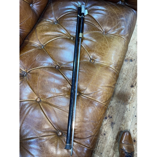 249 - Military sword stick with Grenadier Guards crest.