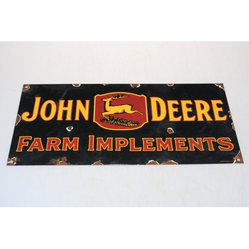 258 - John Deere Farm Implements advert sign.