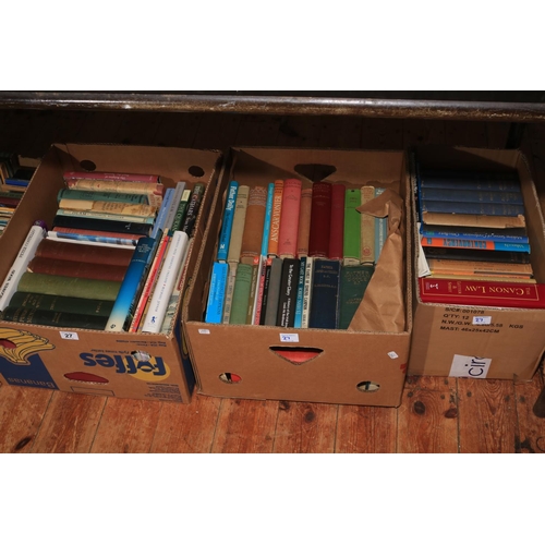 27 - Seven boxes of assorted books.