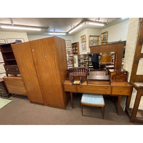 365 - A Younger Ltd, Mid Century teak four piece bedroom suite.