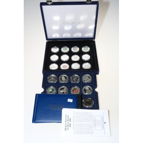 32 - HM Queen Elizabeth the Queen Mother 20-Coin Silver Proof Collection, various commonwealth nations an... 