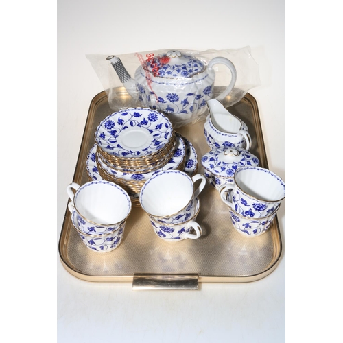 62 - Spode Blue Colonel twenty five piece tea set.