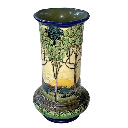 249 - Burmantofts Sunrise vase, shape number 2204, 29cm.