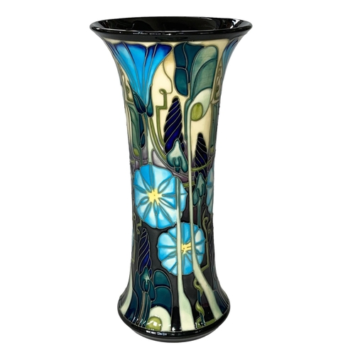 258 - Moorcroft Emma Bossons Entwined vase, 25cm with box.