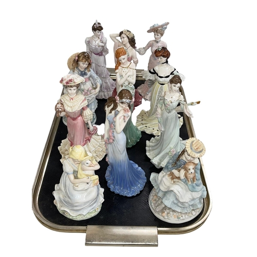 5 - Eleven Coalport limited edition lady figures including Sapphire, Emerald and Ruby.