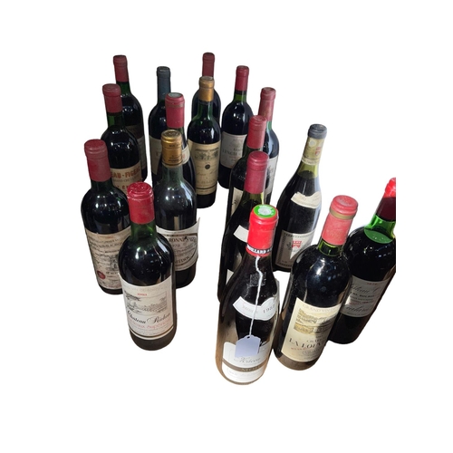 57 - Seventeen bottles of red wine including Chateau Latour and Chateau Boyd-Contenas Grand Cru.