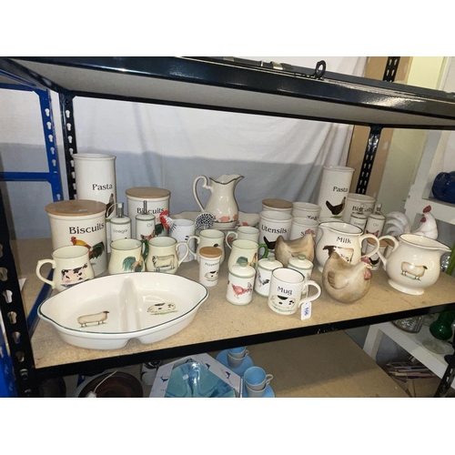 106 - Collection of English Pottery 'Cloverleaf' traditional earthenware kitchen pottery, etc.