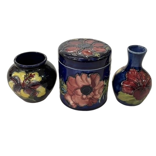 294 - Three pieces of Moorcroft, tallest 9.5cm.