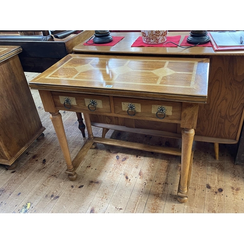 419 - Barker & Stonehouse Flagstone two drawer console table, 79cm by 90cm by 45cm.