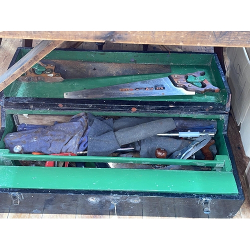 52 - Box of joiners tools including planes.