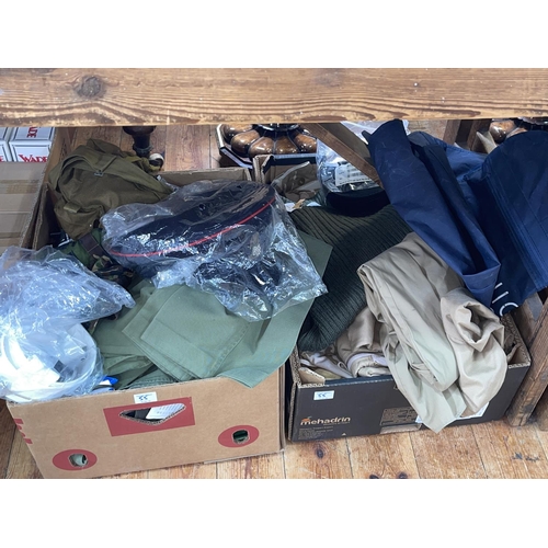 55 - Yorkshire Regiment military jacket, belts, gloves, other military clothing, etc.