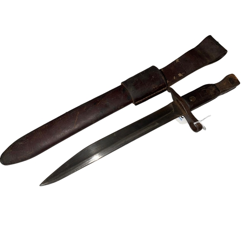 250 - Ross Rifle Co bayonet and scabbard.