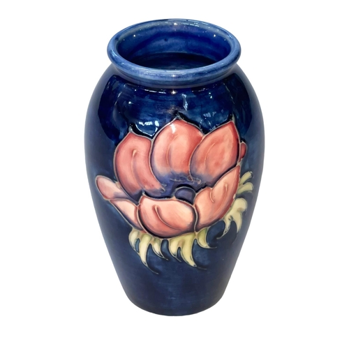 257 - Small Moorcroft Pottery Anemone vase, 10.5cm.