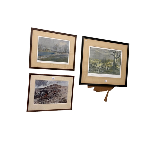 289 - Collection of thirteen framed mainly hunting prints including Lionel Edwards.