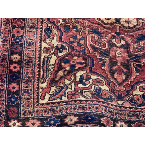 297 - Mid Century hand knotted Persian Heriz carpet 3.40 by 1.22.