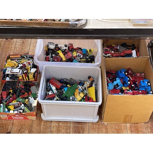 33 - Six boxes of assorted model vehicles.