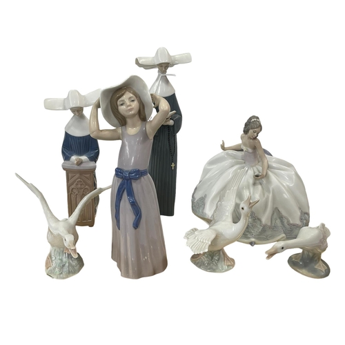 6 - Seven Lladro pieces including At the Ball, 5859.