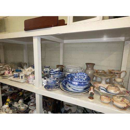 83 - Noritake 61640 porcelain, blue and white pottery, figurines, etc.