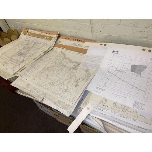 88 - Large collection of North of England Ordnance Survey maps and three boxes of collectors guides.