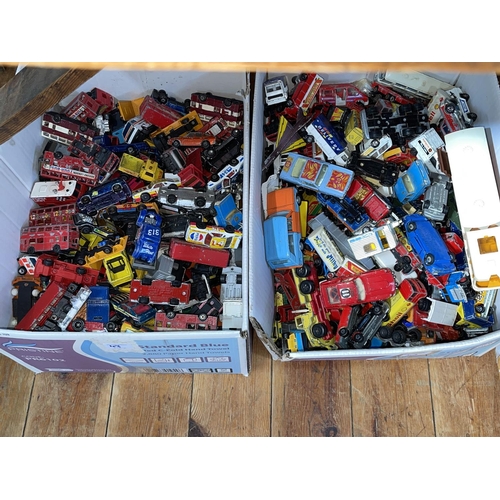 43 - Five boxes of Diecast toy vehicles.