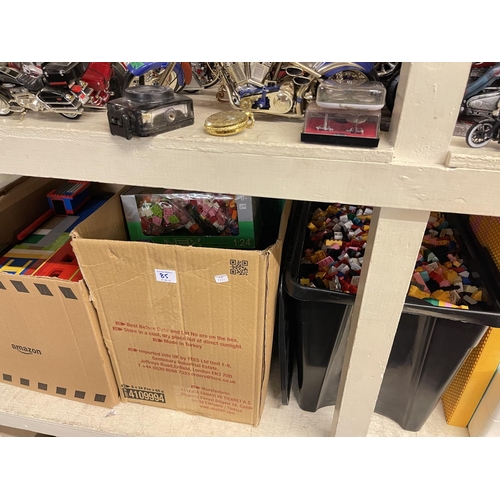 85 - Large collection of Lego, model kits and accessories, military aircraft, prints etc.