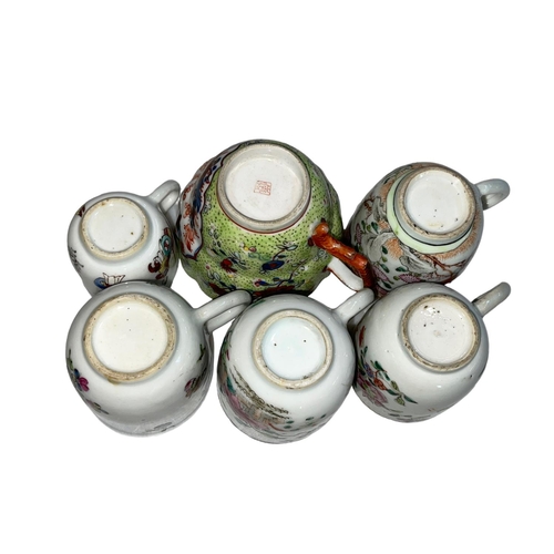 161 - Collection of six Chinese cups.