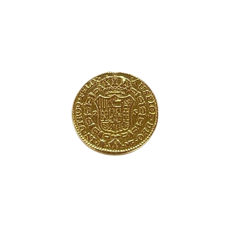 182 - A Carlos IIII/ Carlos IV 1793 gold 2 Escudos coin, Madrid.